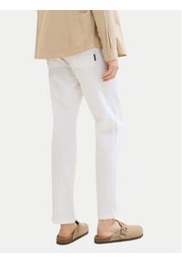 Tom Tailor Spodnie materiałowe 1041171 Biały Regular Fit. Kolor: biały. Materiał: bawełna