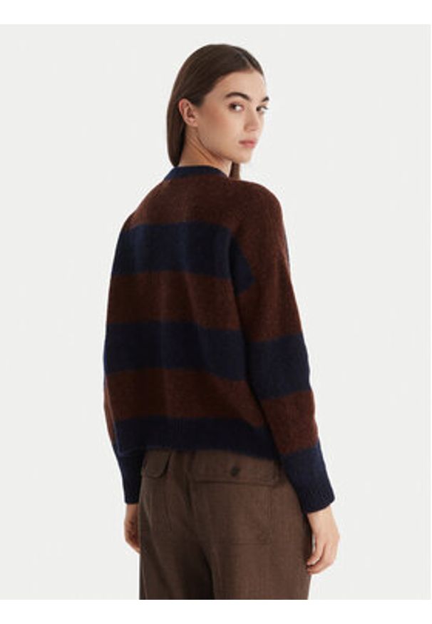 Weekend Max Mara Sweter Tuono 2525366142 Kolorowy Loose Fit. Materiał: wełna. Wzór: kolorowy