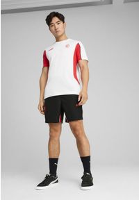 Puma - Męskie szorty AC Milan ftblARCHIVE PUMA Black For All Time Red. Kolor: czerwony, wielokolorowy, czarny. Wzór: aplikacja