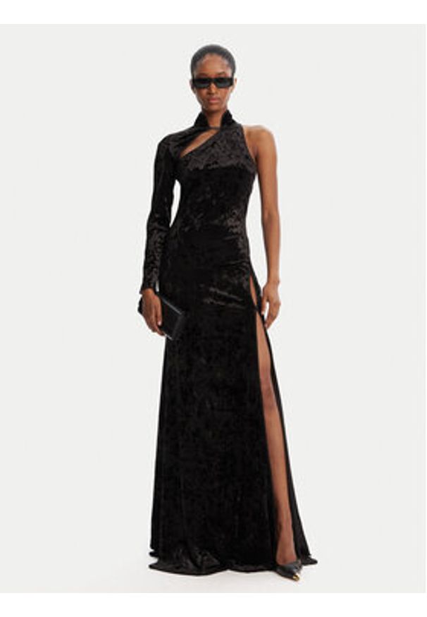 Versace Jeans Couture Sukienka wieczorowa 79HAO910 J0193 Czarny Slim Fit. Kolor: czarny. Materiał: syntetyk. Styl: wizytowy