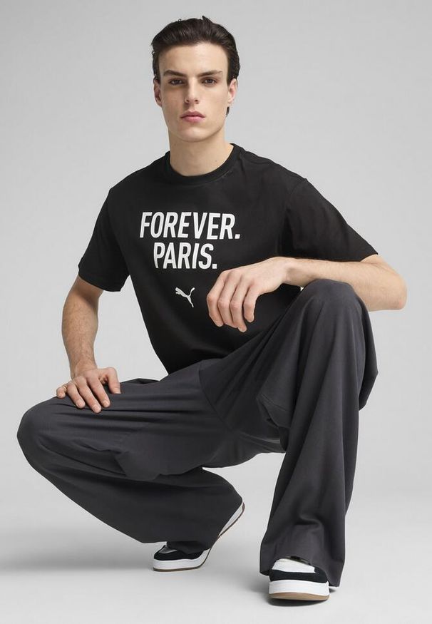 Puma - Męska koszulka Concept 2 Paris o luźnym kroju PUMA Black. Kolor: czarny