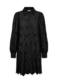 YAS Sukienka koszulowa 26030764 Czarny Regular Fit. Kolor: czarny. Materiał: bawełna. Typ sukienki: koszulowe #2