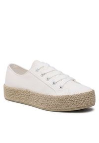 DeeZee Espadryle WS19130-3 Biały. Kolor: biały. Materiał: materiał #2