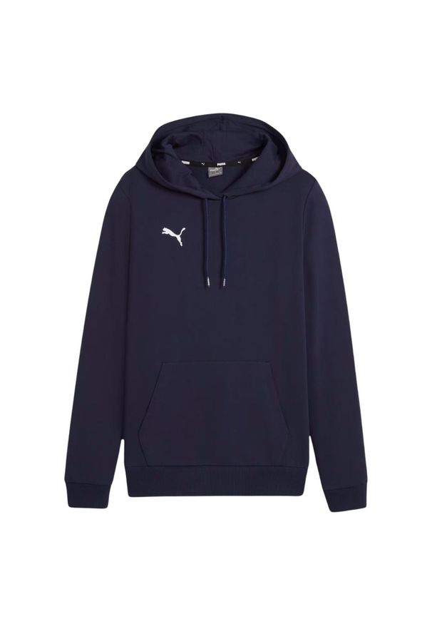 Puma - Damska Bluza Z Kapturem Team Goal Casual. Typ kołnierza: kaptur. Kolor: niebieski