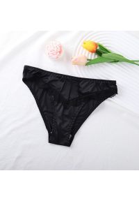 Intica - Figi damskie z koronką eleganckie i wygodne Shakuntala. Kolor: czarny. Materiał: koronka. Wzór: koronka