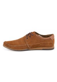 KOMODO Buty Męskie mokasyny 875 camel wielokolorowe pomarańczowe. Kolor: wielokolorowy, pomarańczowy. Materiał: jeans, syntetyk, skóra. Styl: elegancki #3