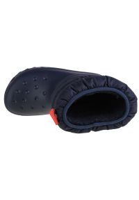 Buty Crocs Classic Neo Puff Boot Jr 207684-410 niebieskie. Wysokość cholewki: przed kolano. Kolor: niebieski. Materiał: syntetyk, guma. Szerokość cholewki: normalna #5