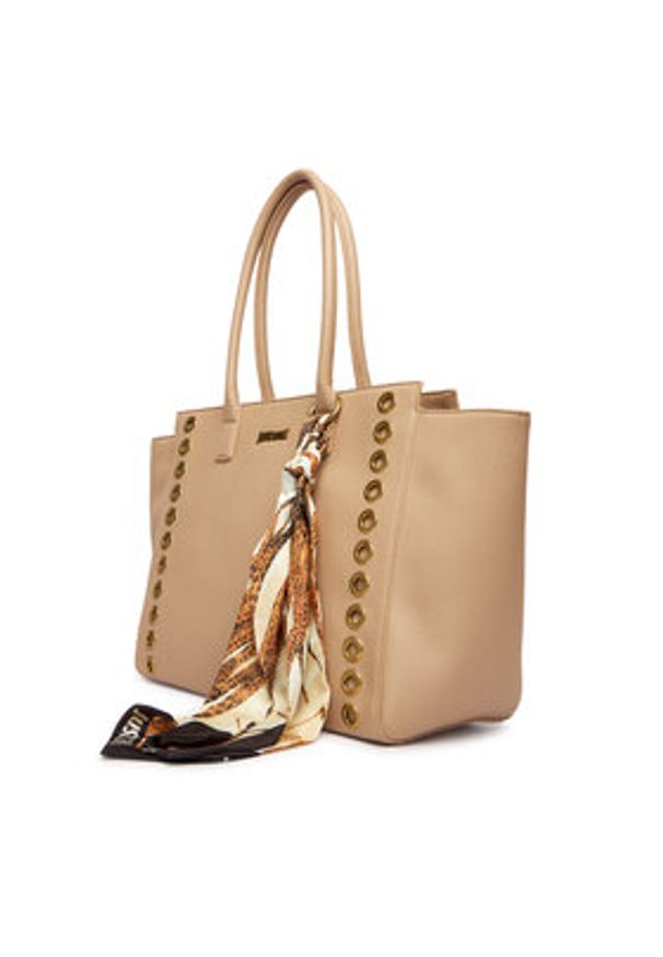 Just Cavalli Torebka 80RA4BF3 ZSB81 Beżowy. Kolor: beżowy. Materiał: skórzane