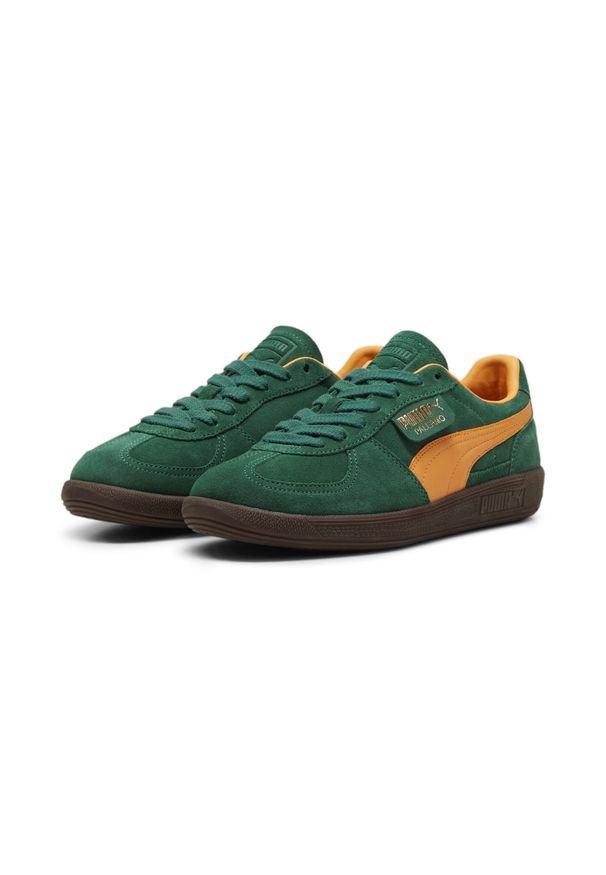 Puma Buty Palermo 39646305. Okazja: na co dzień. Zapięcie: sznurówki. Kolor: zielony. Materiał: zamsz, skóra, materiał, tkanina. Szerokość cholewki: normalna. Sport: turystyka piesza