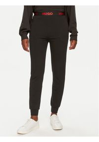 Hugo Spodnie dresowe Sporty Logo 50520499 Czarny Regular Fit. Kolor: czarny. Materiał: bawełna, syntetyk #1