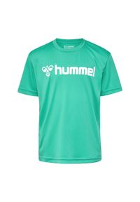Koszulka dla dzieci Hummel Logo. Kolor: zielony. Sport: piłka nożna #1
