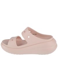 Klapki damskie Crocs 2076706UR. Kolor: różowy. Materiał: guma, syntetyk, materiał. Styl: sportowy