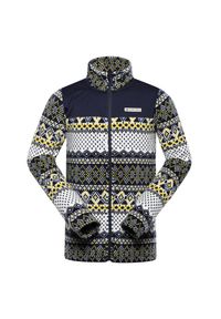 ALPINE PRO - Bluza męska polarowa ciepła Alpine Pro Eflin. Kolor: żółty. Materiał: polar. Sport: wspinaczka, turystyka piesza