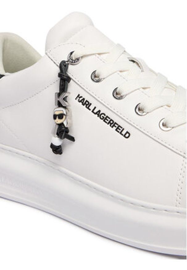 Karl Lagerfeld - KARL LAGERFELD Sneakersy Kapri KL52516 Biały. Kolor: biały. Materiał: skóra