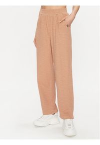 DKNY Sport Spodnie dresowe DP3P3286 Brązowy Regular Fit. Kolor: brązowy. Materiał: bawełna, syntetyk