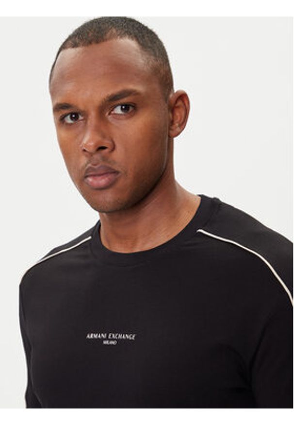 Armani Exchange T-Shirt XM001360 AF10358 UC001 Czarny Regular Fit. Kolor: czarny. Materiał: bawełna