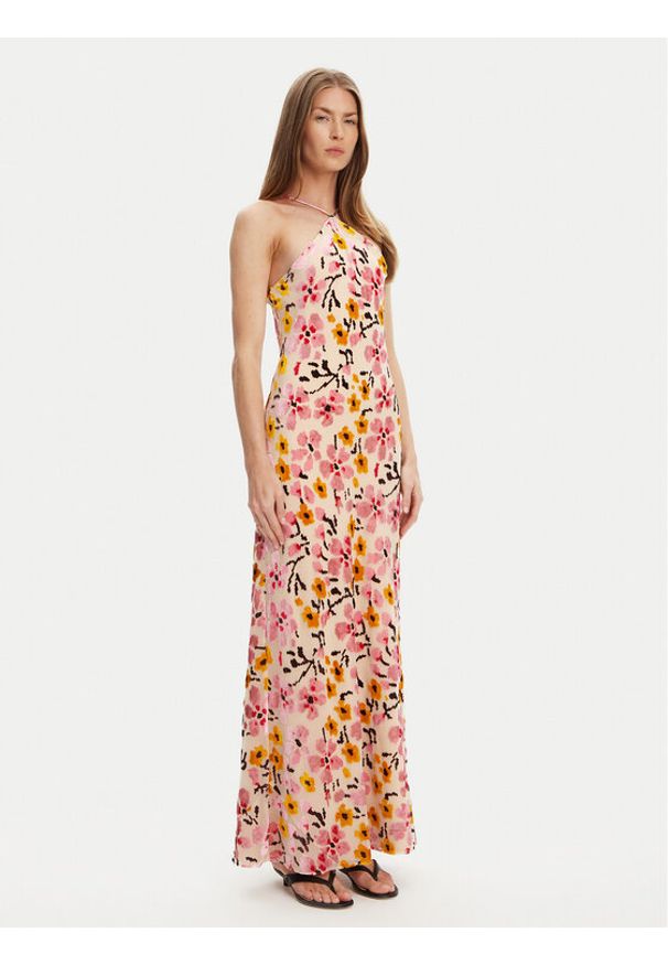 STAUD Sukienka letnia Cubism R25S2272BR Kolorowy Regular Fit. Materiał: wiskoza. Wzór: kolorowy. Sezon: lato