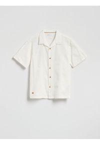 Reserved - Bawełniana koszula - biały. Kolor: biały. Materiał: bawełna #1