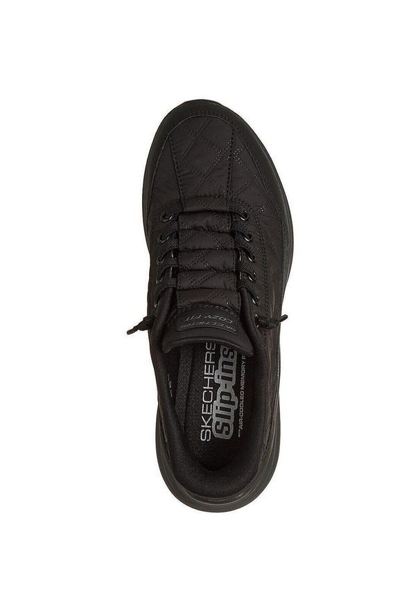 skechers - Adidasy Skechers Contour Foam, Kobiety. Kolor: czarny. Materiał: materiał, syntetyk. Sport: fitness