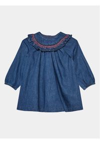 OVS Sukienka jeansowa 1709150 Granatowy Regular Fit. Kolor: niebieski. Materiał: bawełna