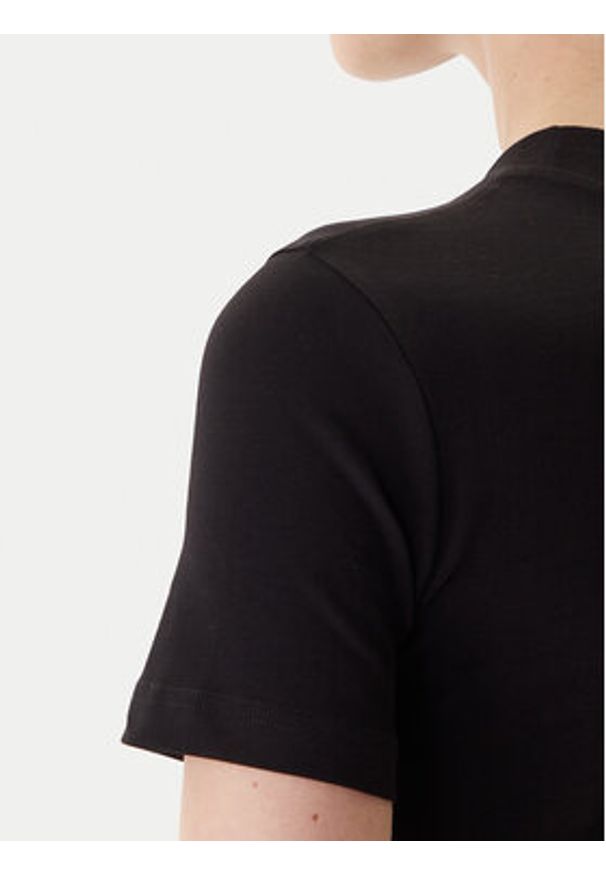 Versace Jeans Couture Sukienka codzienna 79HAOT00 CJ03T Czarny Slim Fit. Okazja: na co dzień. Kolor: czarny. Materiał: bawełna. Typ sukienki: proste. Styl: casual