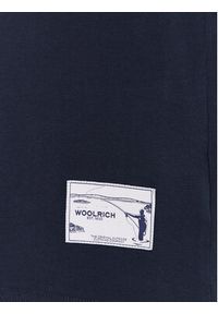 Woolrich T-Shirt Painted Zavikon CFWOTE0099MRUT2926 Granatowy Regular Fit. Kolor: niebieski. Materiał: bawełna #4