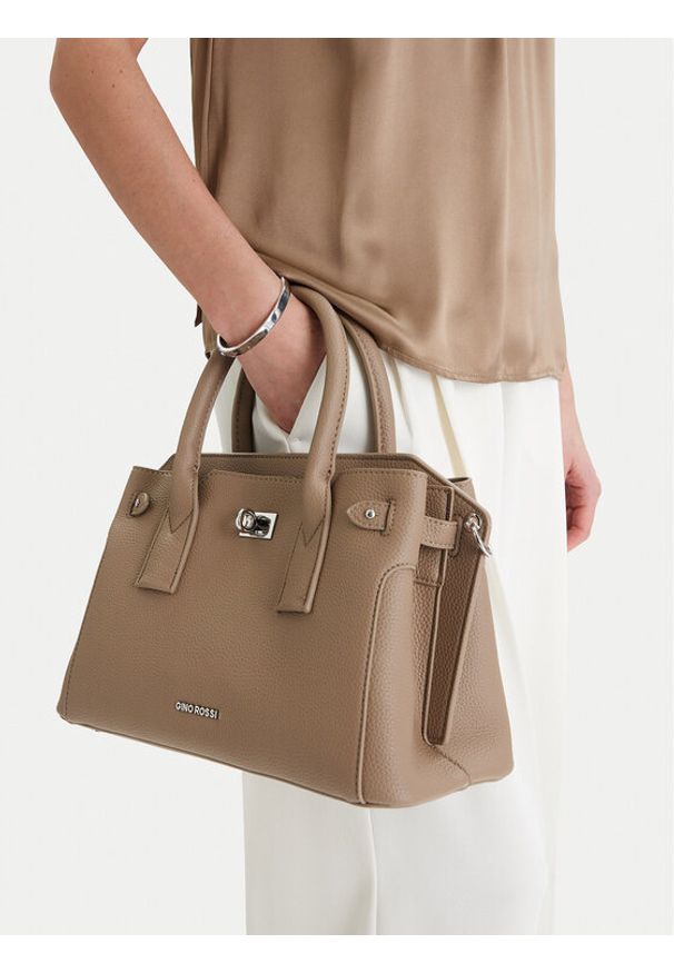 Gino Rossi - GINO ROSSI Torebka EO-LX20081 Beżowy. Kolor: beżowy