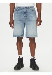 Hugo - HUGO Szorty jeansowe 50537709 Niebieski Regular Fit. Kolor: niebieski. Materiał: bawełna #1