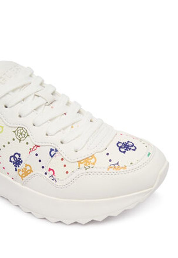 Guess Sneakersy FLPVN4 FAL12 Biały. Kolor: biały. Materiał: skóra