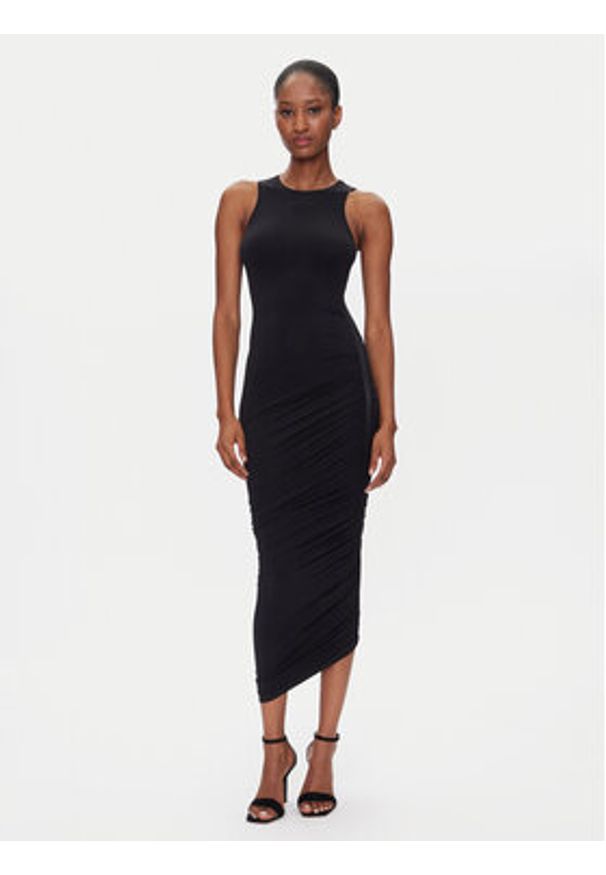 Wolford Sukienka koktajlowa Crescent Drape 57183 Czarny Slim Fit. Kolor: czarny. Materiał: syntetyk. Styl: wizytowy