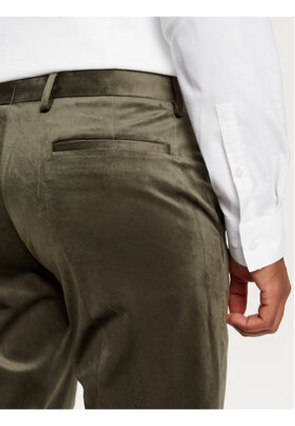 Jack & Jones Garnitur Velvet 12271528 Zielony Slim Fit. Kolor: zielony. Materiał: syntetyk
