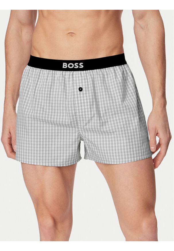 BOSS Komplet bokserek 50535781 Szary. Kolor: szary. Materiał: bawełna