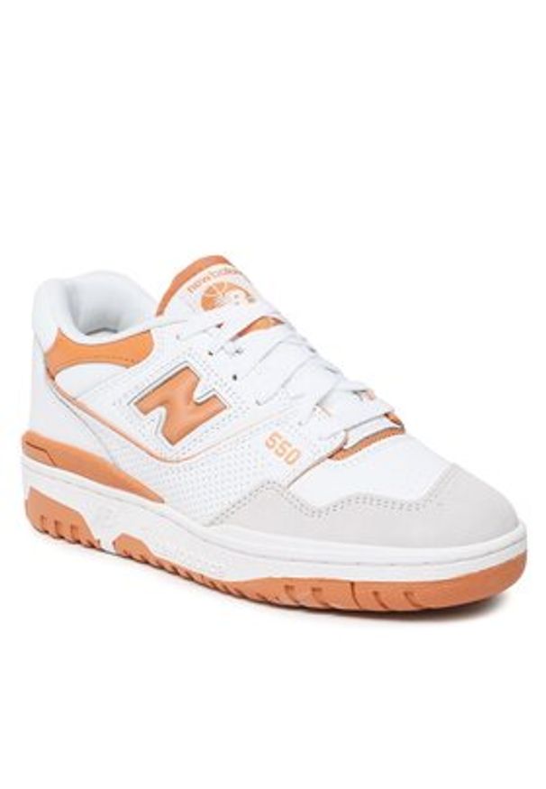 New Balance Sneakersy BB550LSC Biały. Kolor: biały. Materiał: skóra