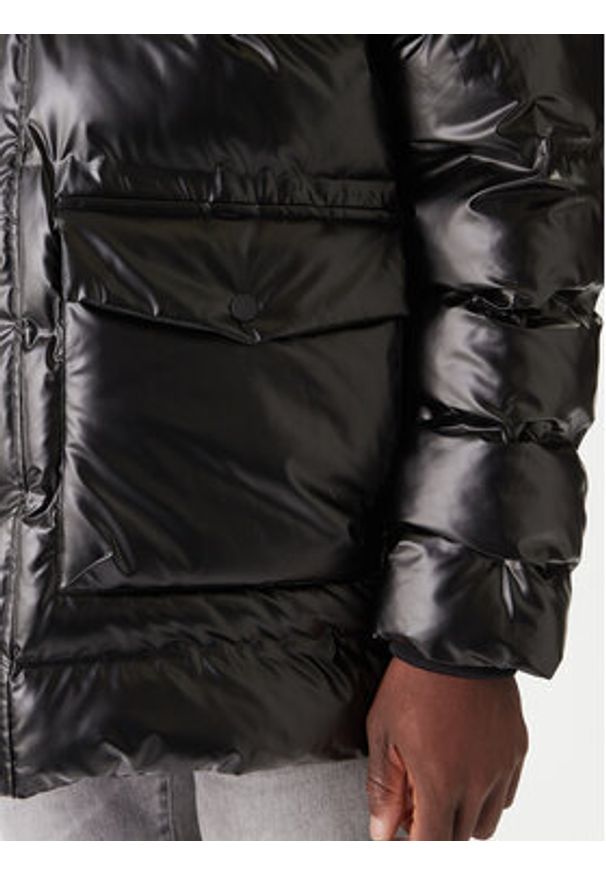 Karl Lagerfeld - KARL LAGERFELD Kurtka zimowa 505036 554595 Czarny Regular Fit. Typ kołnierza: dekolt w karo. Kolor: czarny. Materiał: syntetyk. Sezon: zima