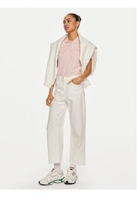 Lacoste Polo PF5462 Różowy Slim Fit. Typ kołnierza: polo. Kolor: różowy. Materiał: bawełna