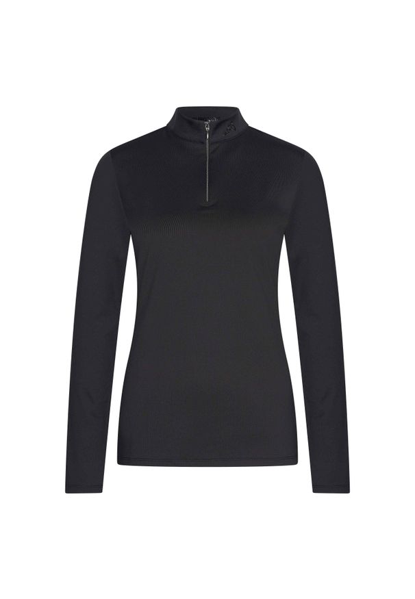 EURO-STAR - Damska koszulka z długim rękawem Euro-Star Uv Top Essolar. Kolor: czarny. Długość rękawa: długi rękaw. Typ sukienki: sportowe. Styl: sportowy