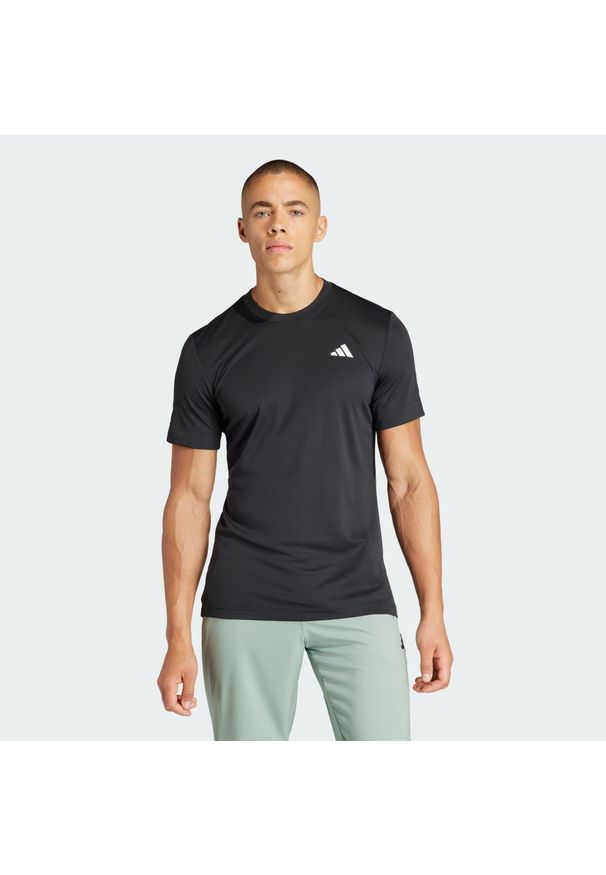 Adidas - Koszulka Tennis FreeLift. Kolor: czarny. Materiał: materiał. Sport: tenis