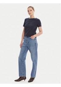 Weekend Max Mara T-Shirt Multib 2525976011 Granatowy Regular Fit. Kolor: niebieski. Materiał: bawełna #4