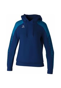 ERIMA - Bluza damska z kapturem Erima Evo Star. Typ kołnierza: kaptur. Kolor: niebieski. Materiał: materiał. Długość rękawa: raglanowy rękaw #1