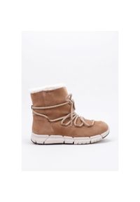 Geox - Buty GEOX J FLEXYPER GIRL B AB Jasnobrązowy. Kolor: brązowy. Materiał: tkanina. Sport: turystyka piesza