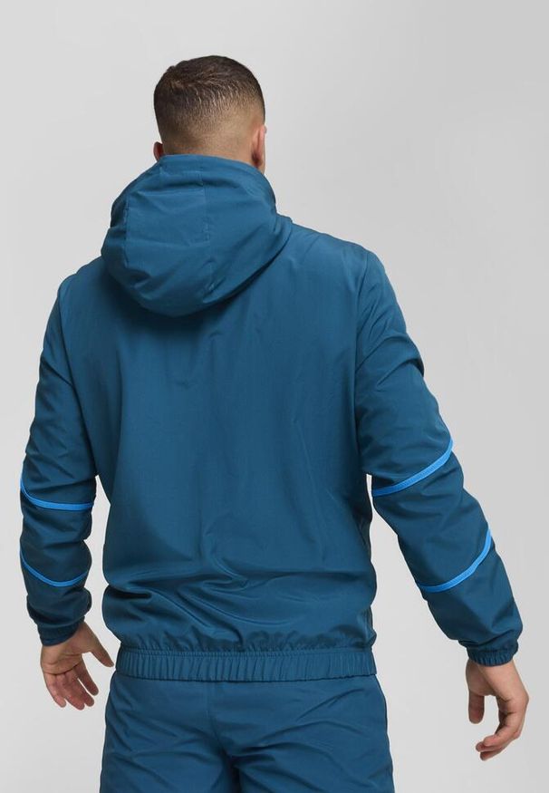 Puma - Kurtka Prematch OM 2024/25. Kolor: niebieski. Materiał: tkanina
