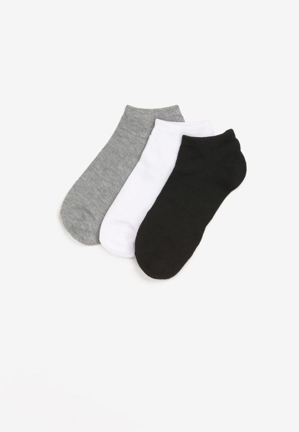 Born2be - 3-Pack 35-42 Skarpet Mix Kolorów Damskich Thalaleia. Wzór: gładki, nadruk, bez wzorów