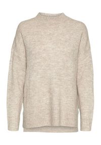 Vero Moda Sweter 10269229 Beżowy Regular Fit. Kolor: beżowy. Materiał: syntetyk #5