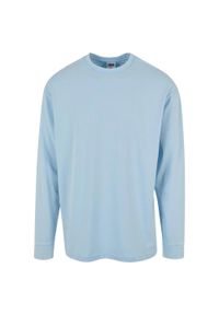 Urban Classics - Męska Bluzka Z Długim Rękawem Acid Wash Heavyweight Boxy. Kolor: niebieski. Długość rękawa: długi rękaw. Długość: długie. Sport: turystyka piesza #1