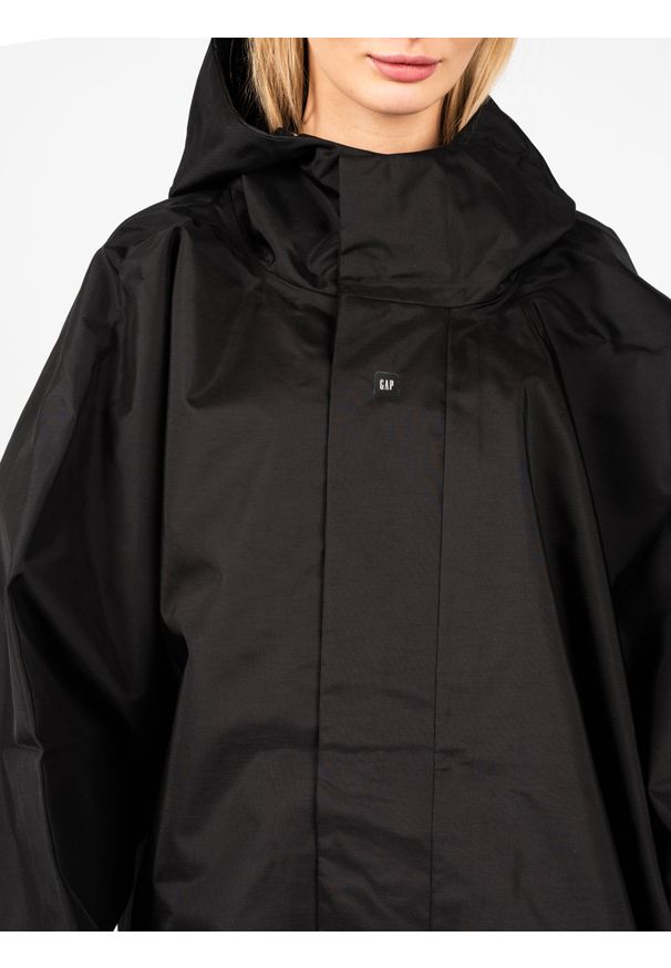 Yeezy Gap Engineered by Balenciaga - Yeezy Gap Engineered By Balenciaga "T-Cut Parka" | 720926 TMO91 | Mężczyzna | Czarny. Typ kołnierza: kaptur. Kolor: czarny. Materiał: tkanina. Wzór: nadruk