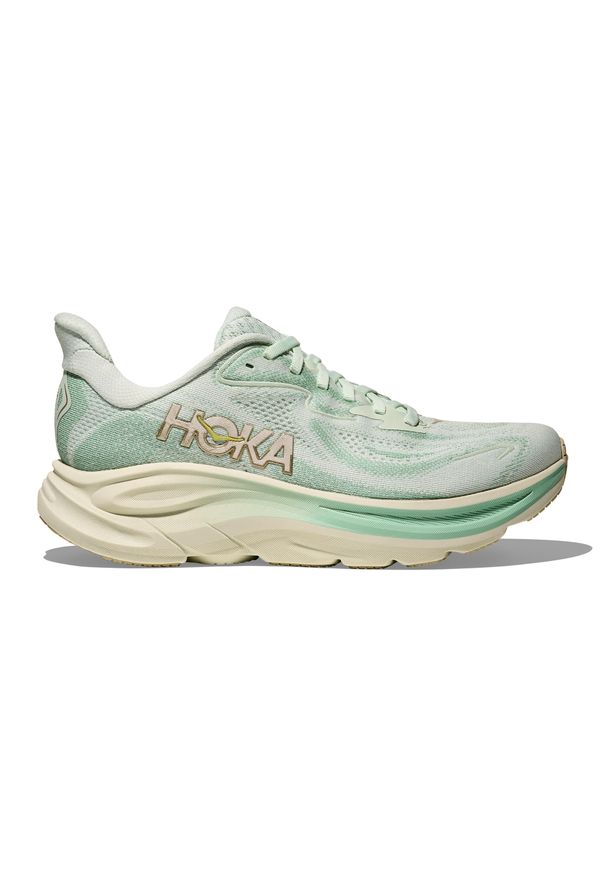 Hoka One One - Buty do biegania damskie Hoka Clifton 10. Materiał: żakard. Szerokość cholewki: normalna. Wzór: geometria. Sezon: lato. Sport: bieganie