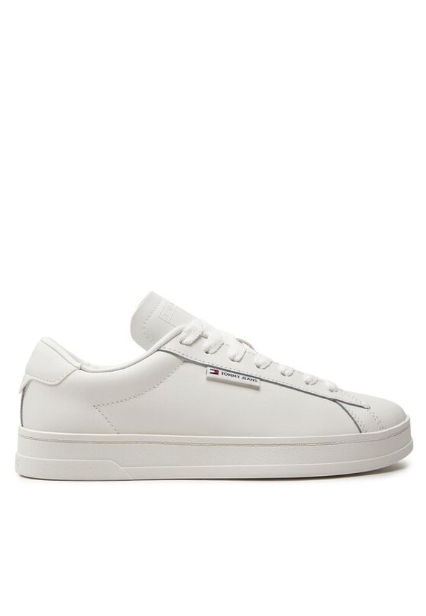 Tommy Jeans Sneakersy Tjm Leather Low Cupsole EM0EM01374 Écru. Materiał: skóra