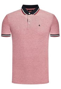 Jack & Jones - Jack&Jones Polo Paulos 12136668 Czerwony Slim Fit. Typ kołnierza: polo. Kolor: czerwony. Materiał: bawełna #3