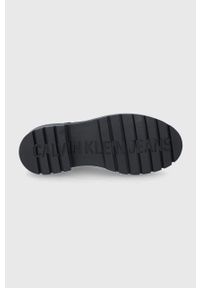 Calvin Klein Jeans - Sztyblety skórzane. Kolor: czarny. Materiał: guma #3