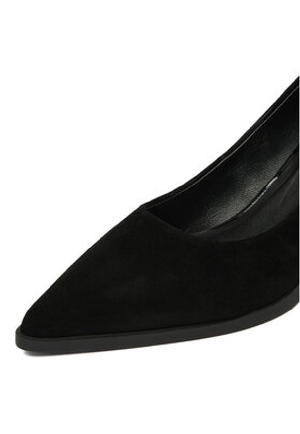 Gino Rossi - GINO ROSSI Szpilki EO-INTI-2635-1 Czarny. Kolor: czarny. Materiał: zamsz, skóra. Obcas: na szpilce